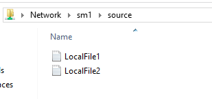 Before: source files in local file share