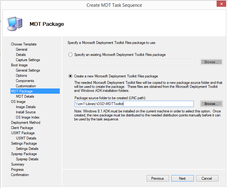 mdt checkbox application wizard