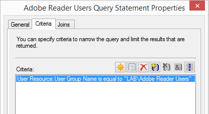 User Collection group membership query rule