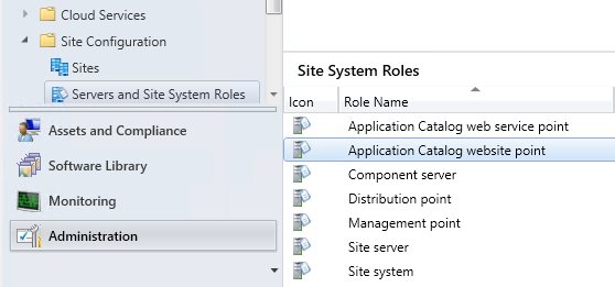 Leveraging existing Configuration Manager application catalog feaure