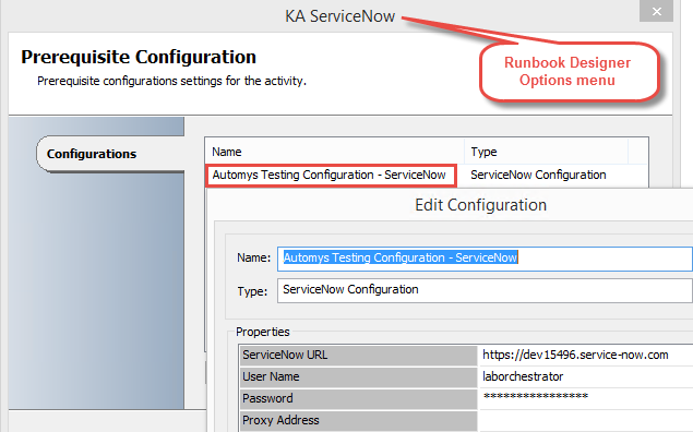 Configure Kelverion ServiceNow integration pack to connect to your instance